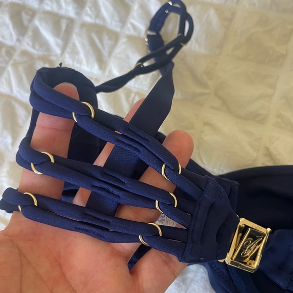Agent Provocateur Blue Swim Bra with Underwire - Picture 4 of 8